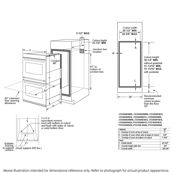 GE Profile™ 30  Smart Built-In Convection Double Wall Oven with No Preheat Air Fry and Precision Cooking Hot on Sale