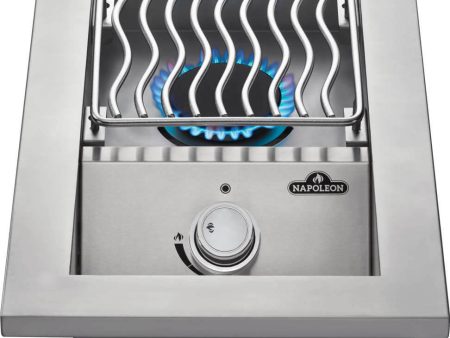 Built-in 500 Series Single Range Top Burner with Stainless Steel Cover , Natural Gas, Stainless Steel For Sale