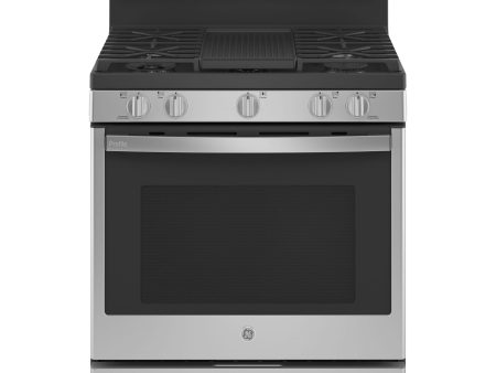 GE Profile™ Smart 30  Free-Standing Self Clean Gas Fingerprint Resistant Range with No Preheat Air Fry For Cheap