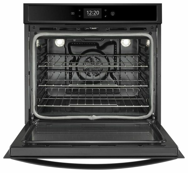 4.3 cu. ft. Smart Single Wall Oven with True Convection Cooking - Black Hot on Sale