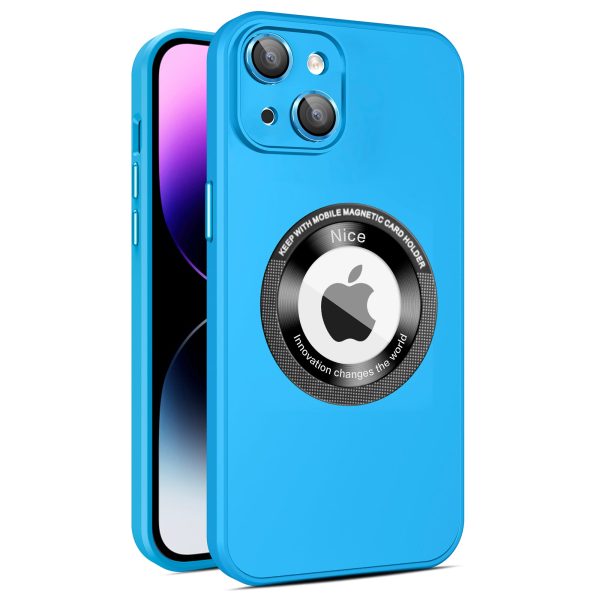 Shockproof PC+TPU Case for iPhone 15 Compatible with MagSafe Built-In Glass Lens Film Phone Cover Hot on Sale